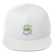 Load image into Gallery viewer, GREEN AND PURPLE - Flat Bill Cap