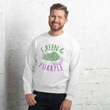 Load image into Gallery viewer, GREEN AND PURPLE - Unisex Sweatshirt