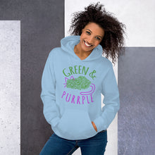 Load image into Gallery viewer, GREEN AND PURPLE - Unisex Hoodie