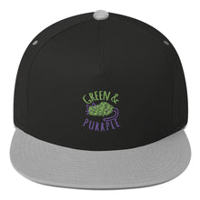 Load image into Gallery viewer, GREEN AND PURPLE - Flat Bill Cap