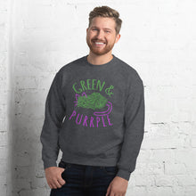 Load image into Gallery viewer, GREEN AND PURPLE - Unisex Sweatshirt