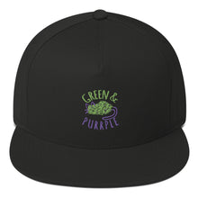 Load image into Gallery viewer, GREEN AND PURPLE - Flat Bill Cap