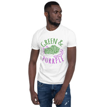 Load image into Gallery viewer, GREEN AND PURPLE - Short-Sleeve Unisex T-Shirt