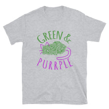 Load image into Gallery viewer, GREEN AND PURPLE - Short-Sleeve Unisex T-Shirt
