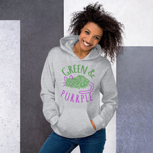 Load image into Gallery viewer, GREEN AND PURPLE - Unisex Hoodie
