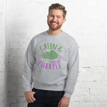 Load image into Gallery viewer, GREEN AND PURPLE - Unisex Sweatshirt
