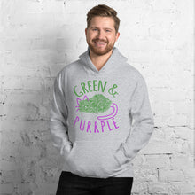 Load image into Gallery viewer, GREEN AND PURPLE - Unisex Hoodie
