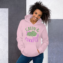 Load image into Gallery viewer, GREEN AND PURPLE - Unisex Hoodie
