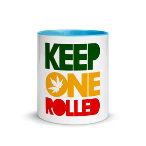 KEEP ONE ROLLED Mug with Color Inside