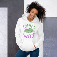 Load image into Gallery viewer, GREEN AND PURPLE - Unisex Hoodie
